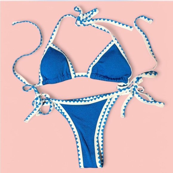 Other - Blue and White Bikini Set